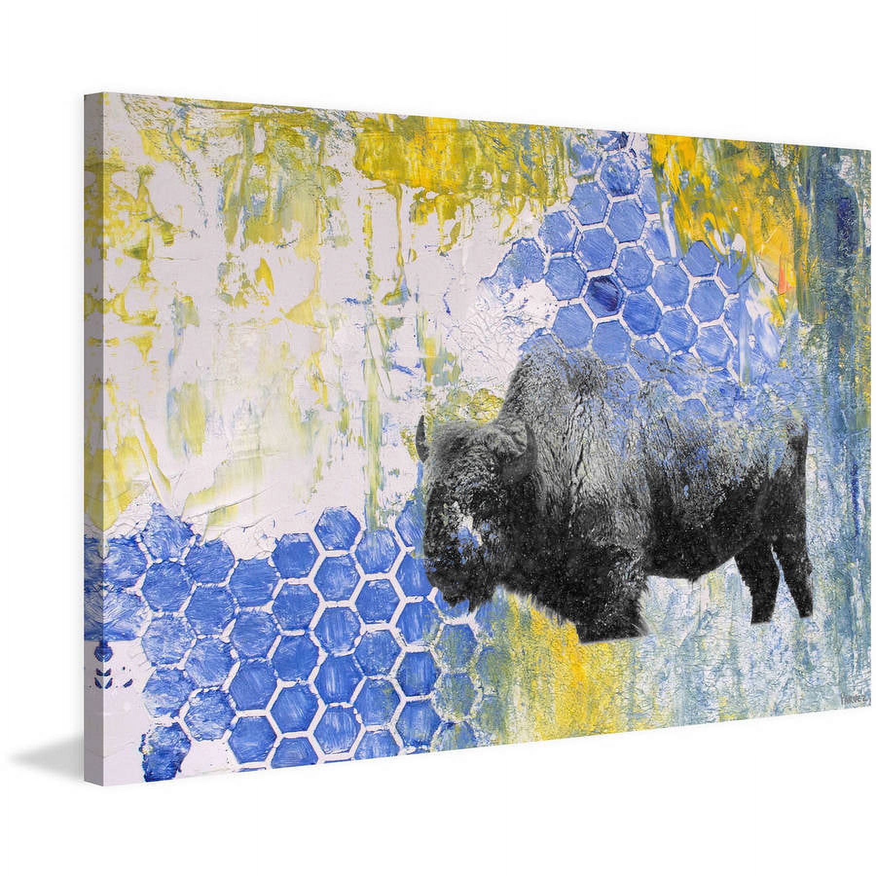 "Buffalo Honeycomb" Painting Print on Wrapped Canvas