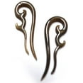 thumbnail image 1 of Buffalo Horn 6g (4mm) Handmade Fire Tapers / Hangers 2 Pieces (1 Pair) (B/4/3/32), 1 of 2