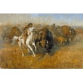 thumbnail image 1 of "Buffalo Hunt" by Andy Thomas - Paper Giclee Limited Edition AP - 35 Copies - 20x30 Inches - Rare - 1 Unit per pack, 1 of 9