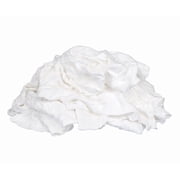 Buffalo Industries 10524 25 lbs. Recycled White Cloth Rags - Box