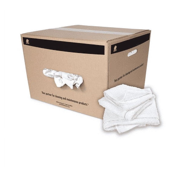Buffalo Industries 25 lbs. Jumbo Turkish Toweling cloth Rags Box