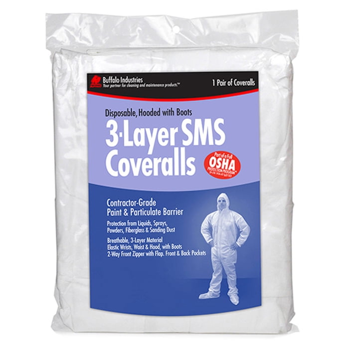 Buffalo Industries 68443 Extra Extra Large Disposable Abatement Coveralls