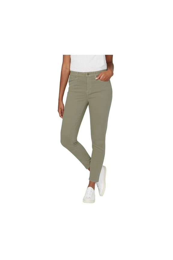 Ladies' Jeans Tencel Blend High Rise Pants, Tea Leaf 12/32