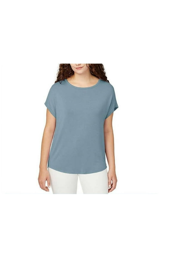 Buffalo Ladies' Short Sleeve Crewneck Top, Blue Sky Medium