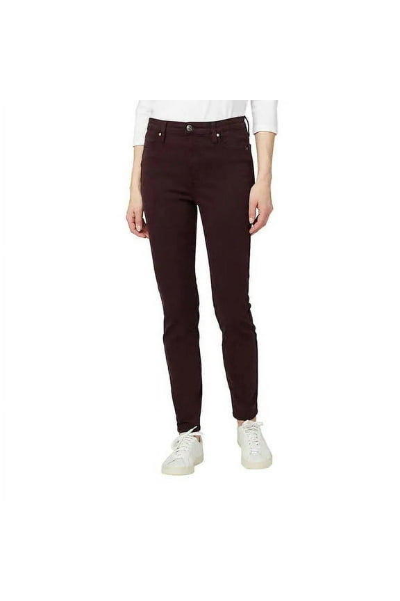Ladies' Tencel Blend High Rise Pant, Dark Raisin, Size 8/29