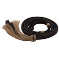 thumbnail image 1 of Buffalo Leather Horse Hair Over Under Whip, Dark Oil, 1 of 1