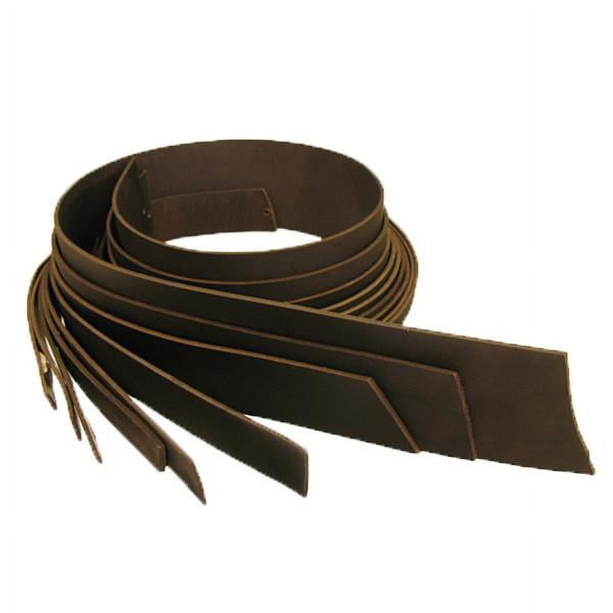 Buffalo Leather Strips 8/9 ounce 1.75" (44mm) Brown