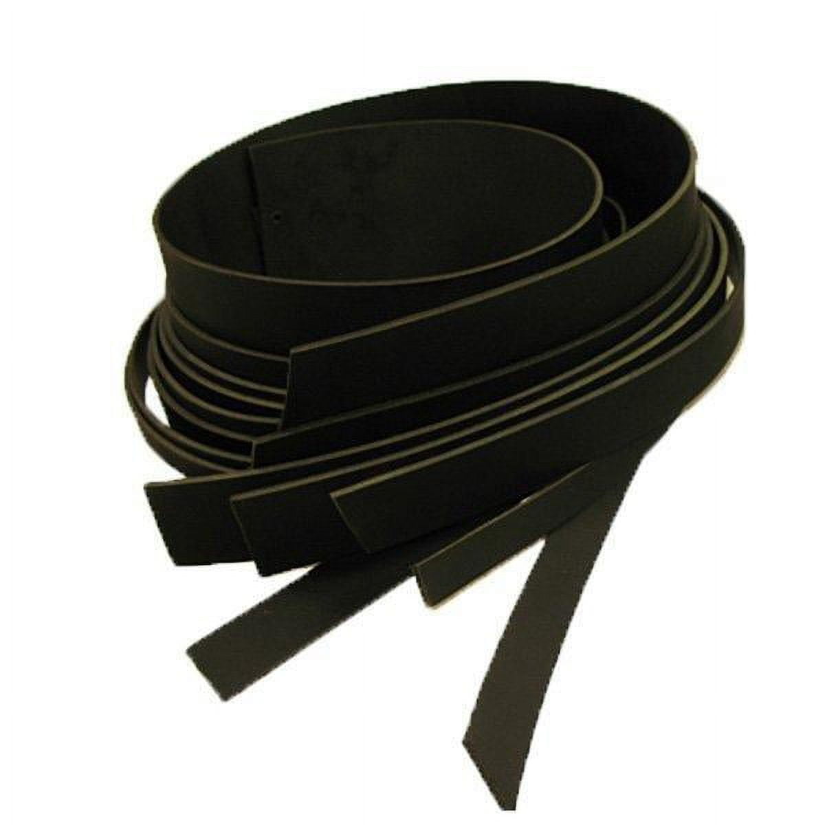 Buffalo Leather Strips 8/9 ounce 3" (76mm) / Black