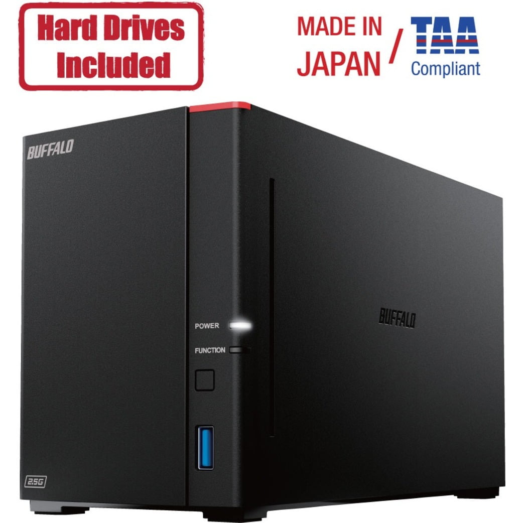 Buffalo LinkStation SoHo 720DB 4TB Hard Drives Included (2 x 2TB, 2 Bay) - - 1.30 GHz - 2 x HDD Supported - 2 x HDD Installed - 16 TB Installed HDD Capacity - 2 GB RAM - Serial ATA/600 Controller