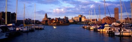 Buffalo NY Canvas Art - Panoramic Images (36 x 12)