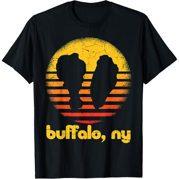 Buffalo New York Chicken Wing Retro Buffalo NY T-Shirt