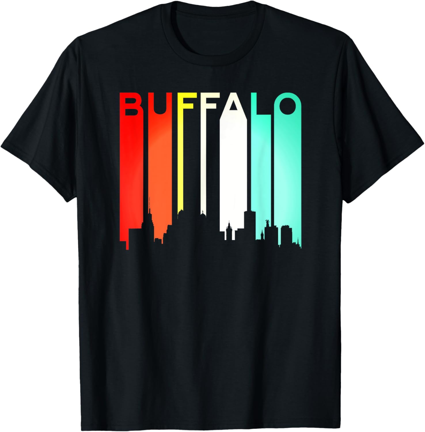 Buffalo New York Retro Skyline Bridge Vintage City NYC NY TShirt