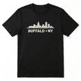 thumbnail image 1 of Buffalo Ny Skyline Vintage Graphic Tee For Men And Women, Outdoor Birthday Gift Cotton Short Sleeves T-Shirt, 1 of 5