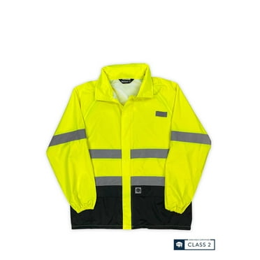Buffalo Outdoors Class 2 Hi Vis Safety Hooded Rain Shell