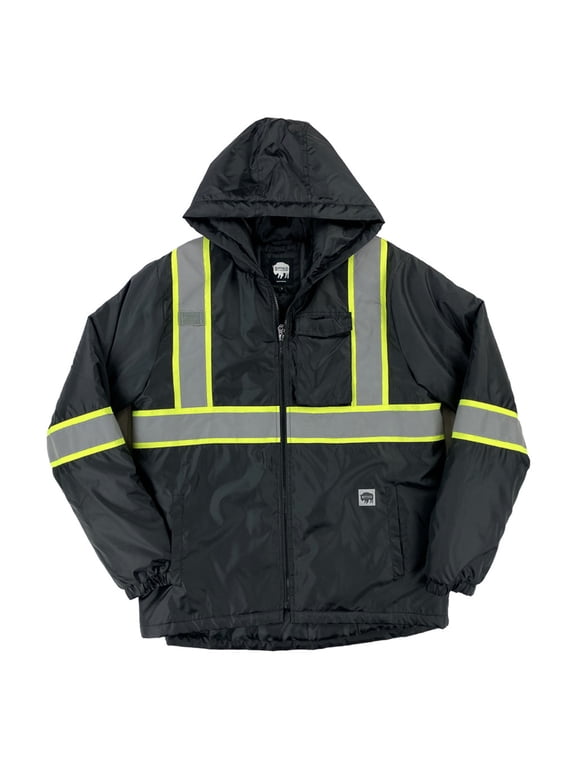 ® Workwear Black Reflective Safety Midweight Field Jacket