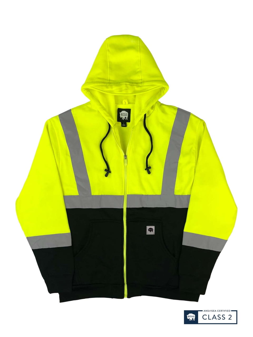 Buffalo Outdoors® Workwear Class 2 Hi Vis Reflective Safety Hoodie