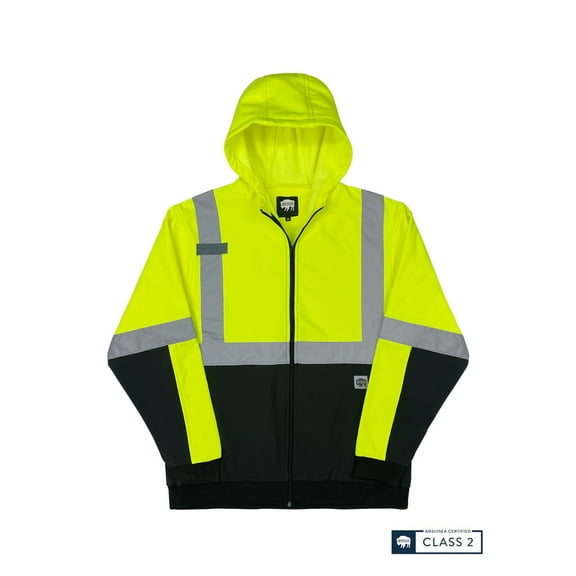 Buffalo Outdoors Workwear Class 2 Hi Vis Safety Softshell Jacket