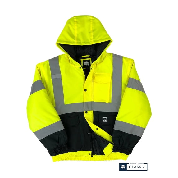 Buffalo Outdoors® Workwear Class 2 Hi Vis Safety Winter Jacket
