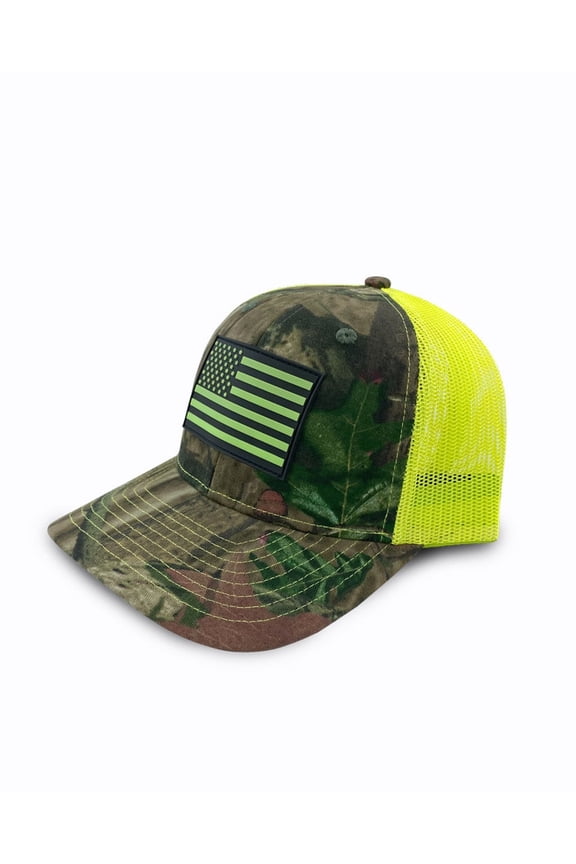® Workwear Hi-Vis Flag Patch Premium Camo Trucker Hat