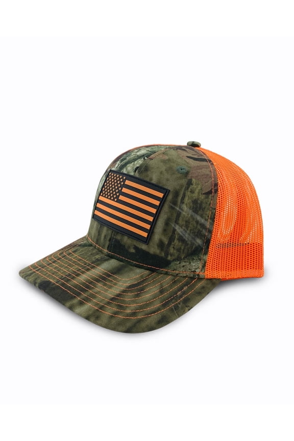 ® Workwear Hi-Vis Flag Patch Premium Camo Trucker Hat