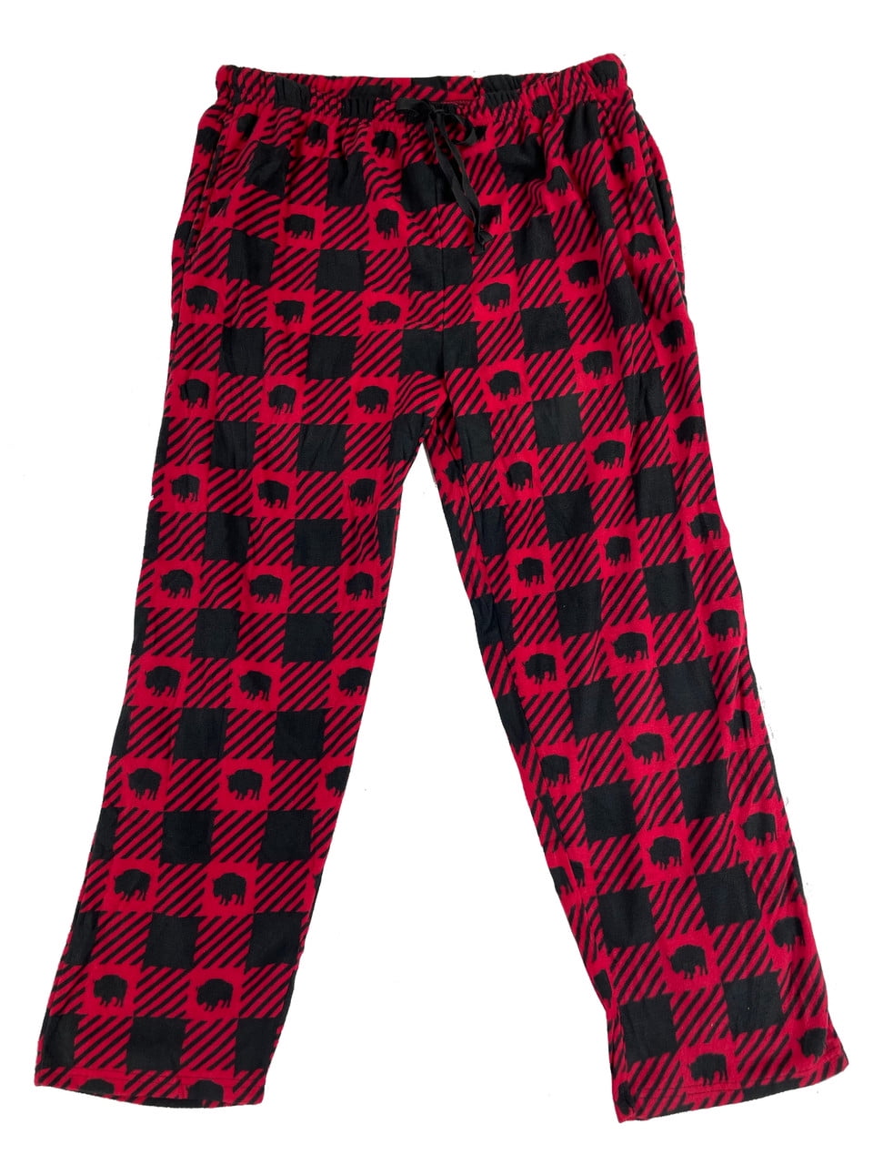 Buffalo Outdoors® Workwear Plush Sleep Pants - Black Plaid