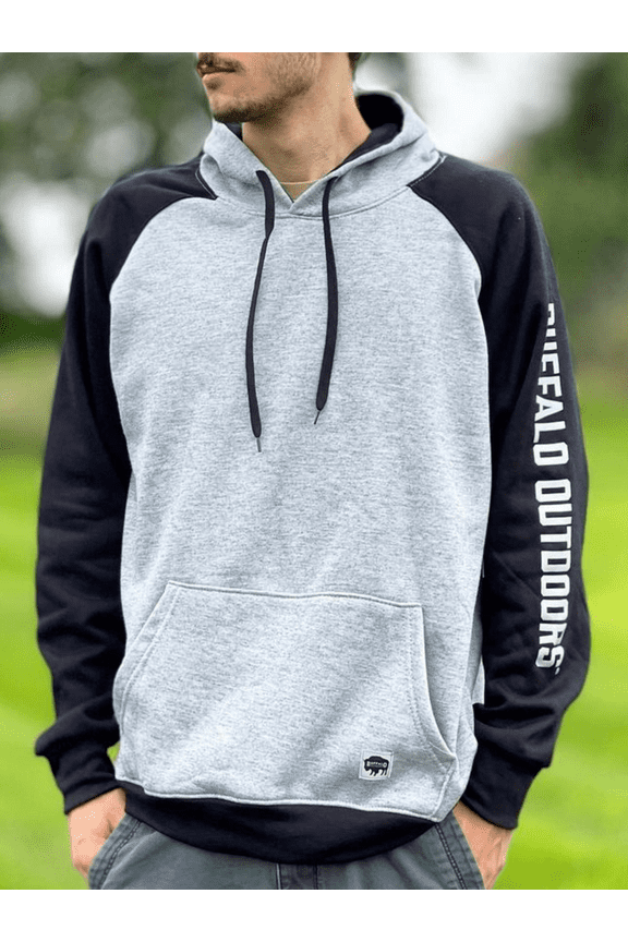 ® Workwear Raglan Hooded Sweatshirt with Sleeve Logo