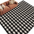 thumbnail image 1 of Buffalo Plaid Area Rug 5x8 Washable Rug Non Slip Farmhouse Black White Checkered Vintage Large Area Rug Soft Stainresistant Indoor Floor Carpet for Living Room Bedroom Home Office Dining Room Nursery, 1 of 9