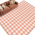 thumbnail image 1 of Buffalo Plaid Area Rug 5x8 Washable Rug Non Slip Farmhouse Orange Checkered Vintage Rustic Large Area Rug Soft Stainresistant Indoor Floor Carpet for Living Room Bedroom Office Dining Room Nursery, 1 of 9