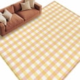 thumbnail image 1 of Buffalo Plaid Area Rug 8x10 Washable Rug Non Slip Farmhouse Yellow Checkered Vintage Rustic Large Area Rug Soft Stainresistant Indoor Floor Carpet for Living Room Bedroom Office Dining Room Nursery, 1 of 9