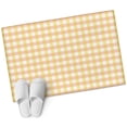 thumbnail image 1 of Buffalo Plaid Bathroom Rug Washable 2x3 Entryway Rug Non Slip Farmhouse Yellow Checkered Vintage Rustic Front Door Mat Low Pile Indoor Doormat Throw Floor Carpet for Kitchen Bedroom Entrance, 1 of 9