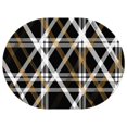 thumbnail image 1 of Buffalo Plaid Black and White Checkered Oval Table Cloth 54x72in Polyester Waterproof and Reusable Foldable Table Clothes for Dining/Party/Buffet/Wedding, 1 of 1
