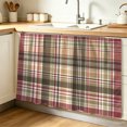 thumbnail image 1 of Buffalo Plaid Cabinet Curtain 32"Wx55"L, Dustproof Pantry Door Curtain with Self Adhesive Tape, Modern Farmhouse Colorful Checkered Tall Storage Cover Privacy Drape for Bathroom Kitchen Laundry Room, 1 of 9