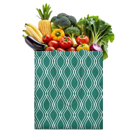 Buffalo Plaid Canvas Tote Bag Checkered Pattern Vintage Style Rustic Design Geometric Aesthetic Cute Reusable Foldable Shopping Tote