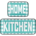 thumbnail image 1 of Buffalo Plaid Checked Black Red Kitchen Mat Set of 2 Anti-Fatigue Kitchen Rug Set Washable Non Slip Cushioned Foam Kitchen Runner Rugs and Mats Comfort Standing Mat for Floor Laundry Home Decor, 1 of 6