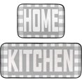 thumbnail image 1 of Buffalo Plaid Checked Gray White Kitchen Mat Set of 2 Anti-Fatigue Kitchen Rug Set Washable Non Slip Cushioned Foam Kitchen Runner Rugs and Mats Comfort Standing Mat for Office Laundry Home Decor, 1 of 6