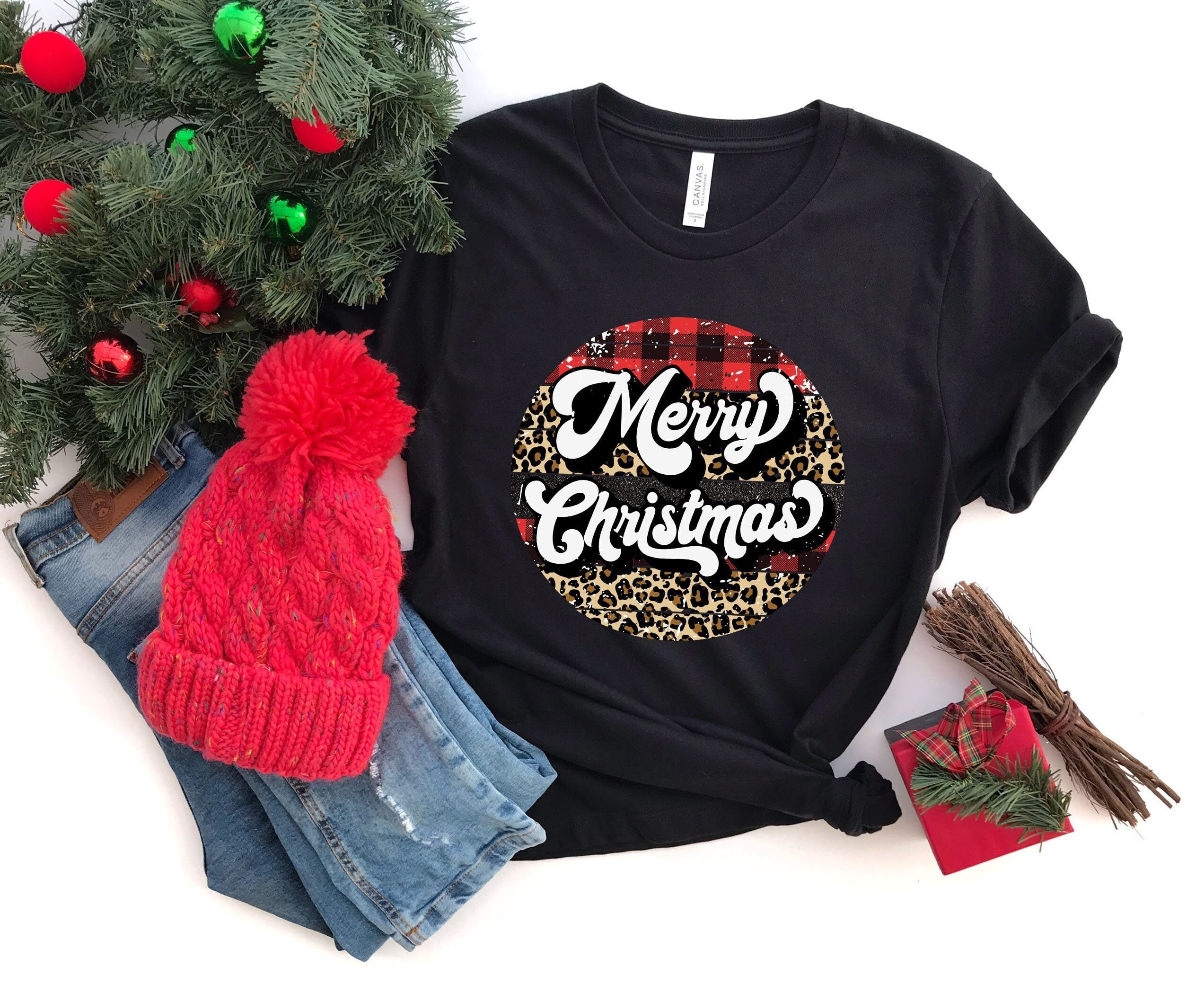 Buffalo Plaid Christmas Shirt,Merry Christmas Shirt,Christmas T-shirt ...