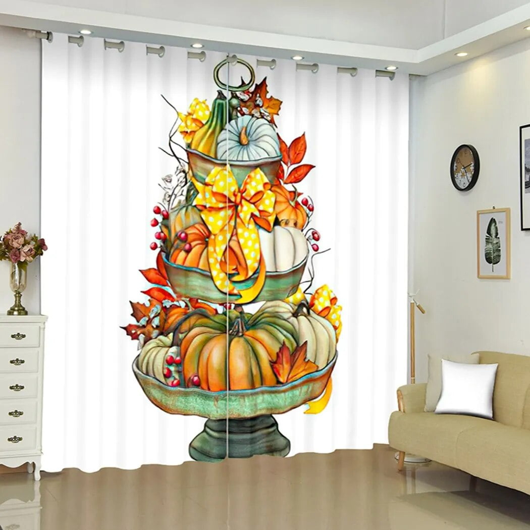 Renaiss Farmhouse Valance Curtain - 52x18 Inch Buffalo Plaid Kitchen Window Treatment | Linen Look Brown White