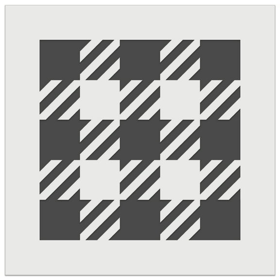 Buffalo Plaid Fabric Fashion Pattern DIY Cookie Wall Craft Stencil - 4.5 Inch