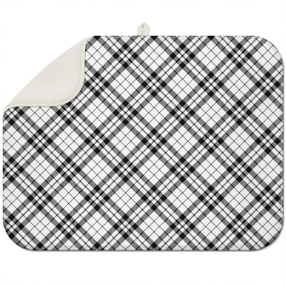 Buffalo Plaid Kitchen Mat – Large Checkered Pattern, Rustic Charm for Kitchen Floors