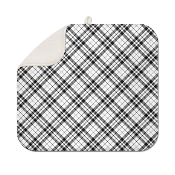 Buffalo Plaid Kitchen Mat – Large Checkered Pattern, Rustic Charm for Kitchen Floors