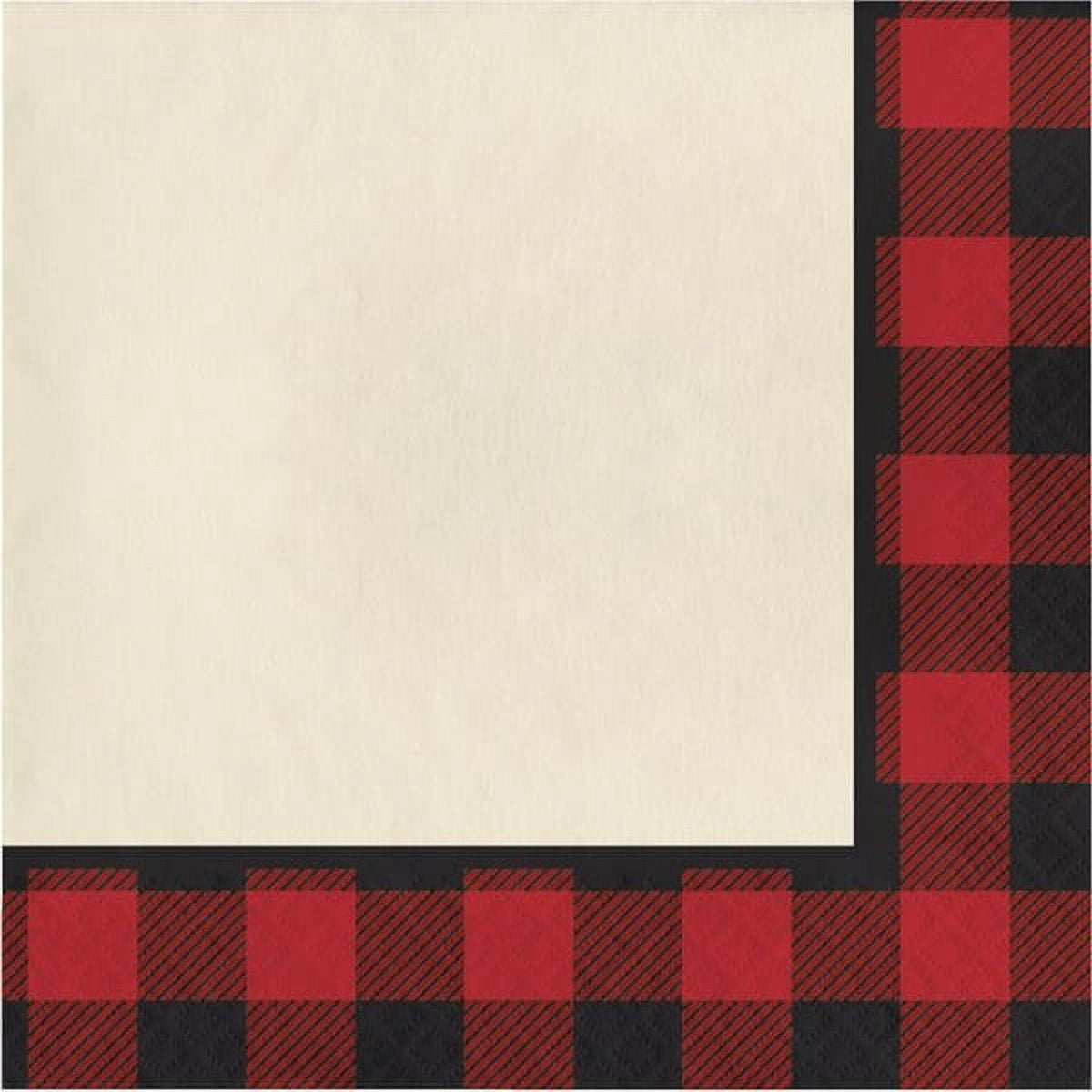 CREATIVE CONVERTING Buffalo Plaid Lunch Napkins (16 ct)