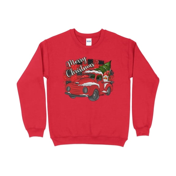Buffalo Plaid Merry Christmas Red Truck Shirt, Christmas Sweatshirt, Holiday Shirt, Christmas Gifts for Women, Holiday Sweater, Xmas