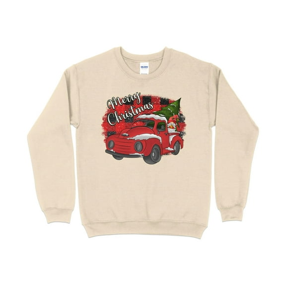 Buffalo Plaid Merry Christmas Red Truck Shirt, Christmas Sweatshirt, Holiday Shirt, Christmas Gifts for Women, Holiday Sweater, Xmas