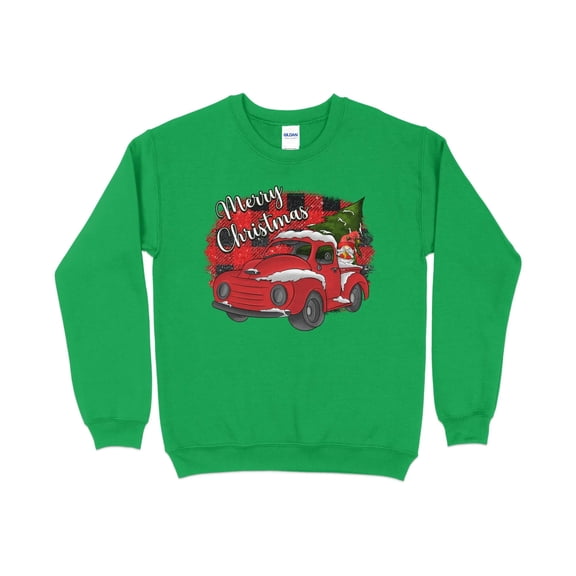 Buffalo Plaid Merry Christmas Red Truck Shirt, Christmas Sweatshirt, Holiday Shirt, Christmas Gifts for Women, Holiday Sweater, Xmas