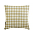 thumbnail image 1 of Buffalo Plaid Ochre Decorative Throw Pillow Covers 20"x20" | Contemporary Cotton Cushion Cover Checkered | Farmhouse, Nursery Decor Pillowcases for Couch, Sofa & Bed, Modern Design - Checkmate Ochre, 1 of 9