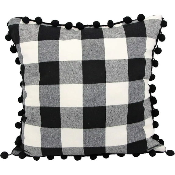 Buffalo Plaid Pillow Covers 18 x 18 inch – Premium Plaid Throw Pillow Covers – Buffalo Check Pillow Covers – Lovely Farmhouse Style Throw Pillows for Couch and Bed