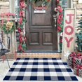thumbnail image 1 of Buffalo Plaid Rug 2''x3'' Orange Outdoor Rug for Halloween/Thanksgiving Washable Fall Doormat Buffalo Check Rug Layered Front Door Mat for Porch/Farmhouse/Entryway/Patio Fall Decor, 1 of 6