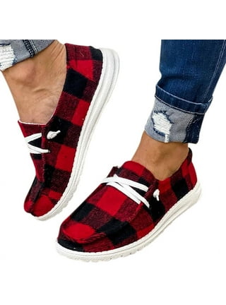 Buffalo Plaid Slip Shoes