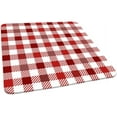 thumbnail image 1 of Buffalo Plaid Square Fitted Polyester Tablecloth, Crimson White Lattice Elastic Edge Decorative Table Cloth, Waterproof Oil & Dust Proof Table Clothes For Family Festival Party Use, Fits 36"x36" Table, 1 of 4
