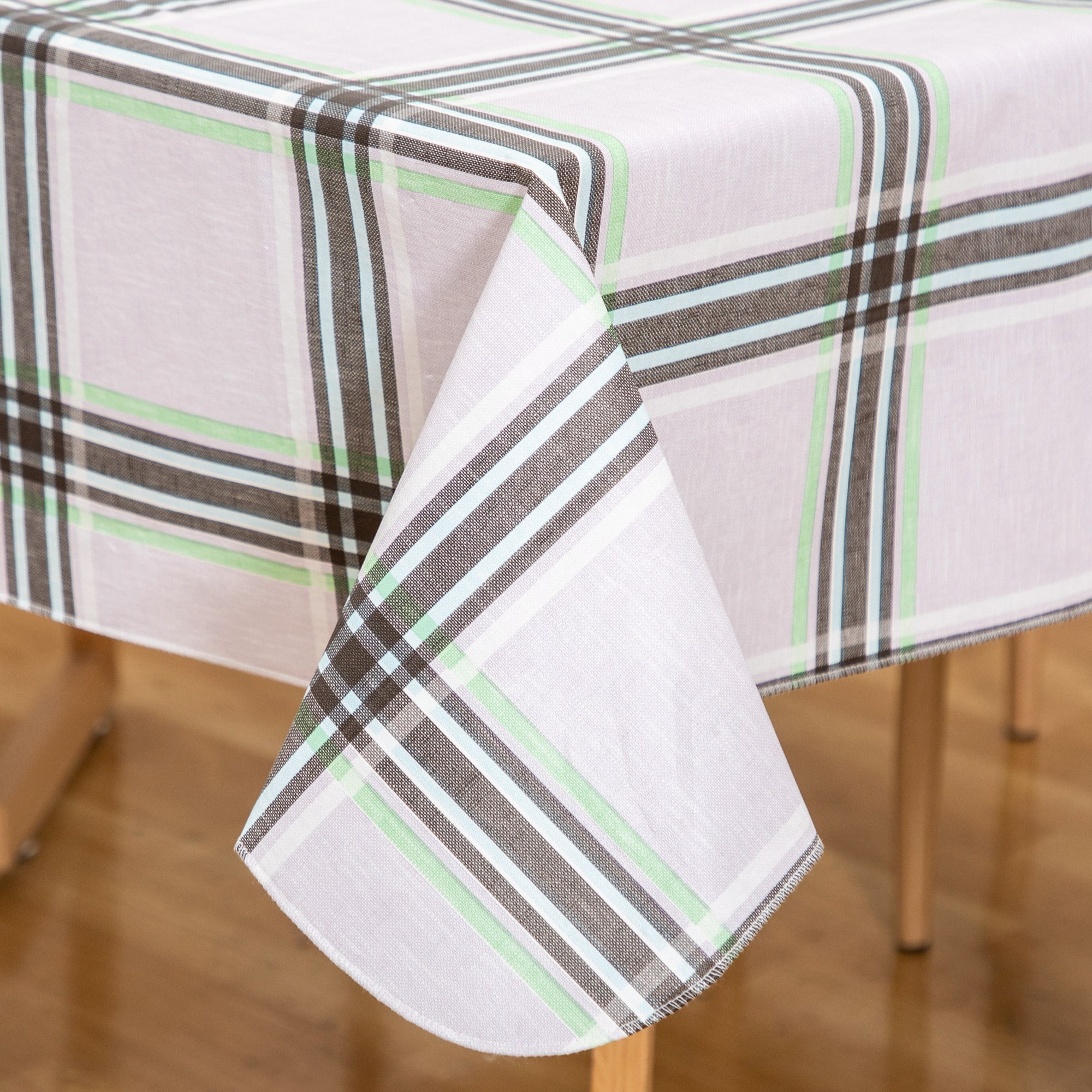 Buffalo Plaid Tablecloth 52x70 inch Plastic Checkered Vinyl Tablecloth